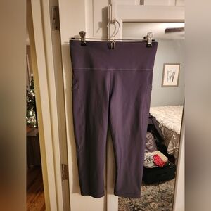 Athleta, Grey, interval stash Capri, size medium